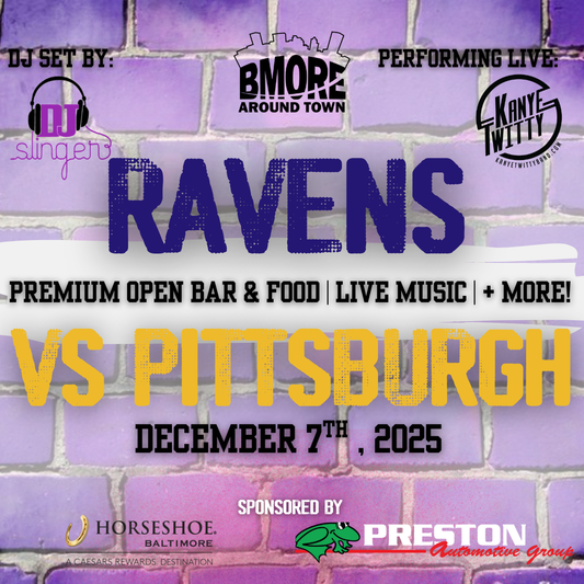 RAVENS VS PITTSBURGH  #PURPLETAILGATE FT. KANYE TWITTY