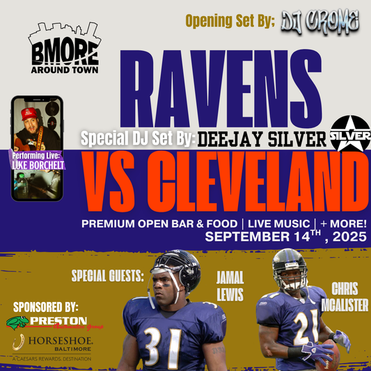 Ravens vs Browns #PurpleTailgate featuring Deejay Silver