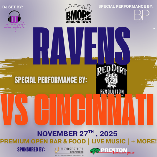 RAVENS VS CINCINNATI #PURPLETAILGATE FT. RED DIRT REVOLUTION