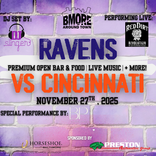 RAVENS VS CINCINNATI #PURPLETAILGATE FT. RED DIRT REVOLUTION
